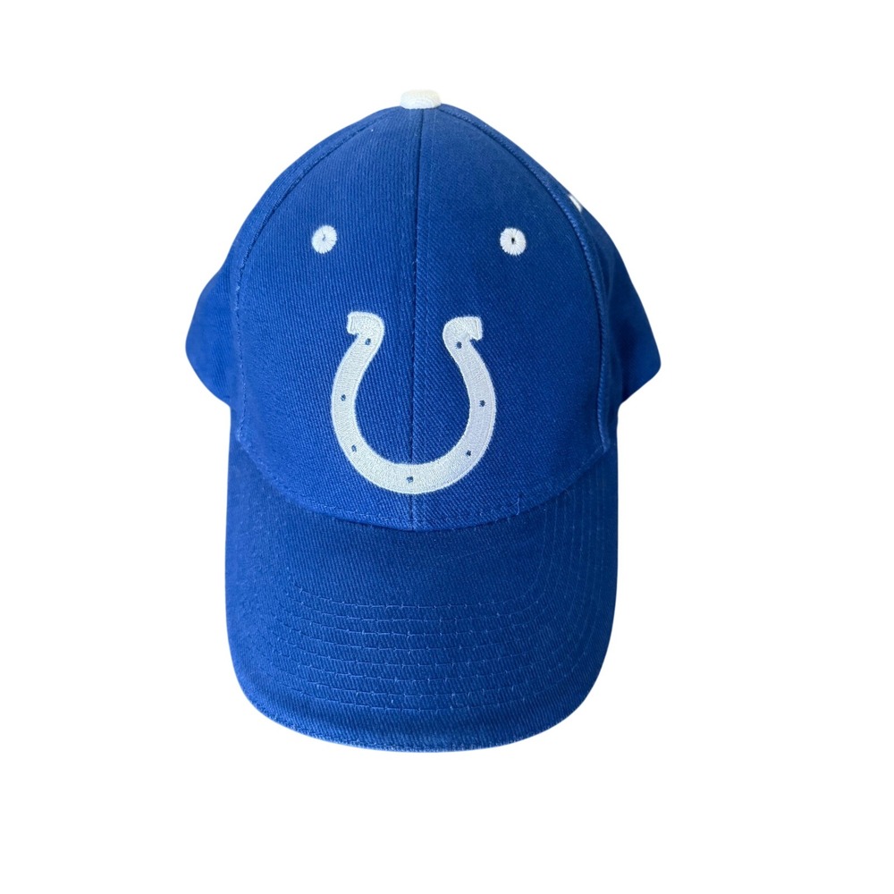 NFL Indianapolis Colts Blue Baseball Cap Hat Adjustable Horseshoe Logo Mens